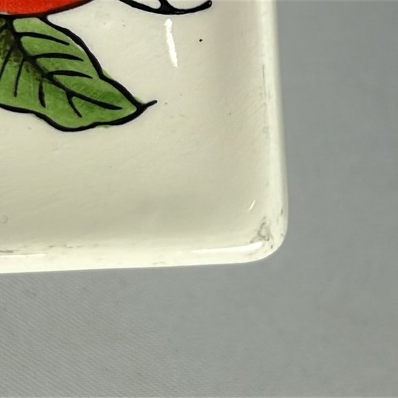 Vtg Lot 2 Vegetable Trays Serving Dishes Celery Radishes Appetizer Plate Ceramic - Picture 6 of 9